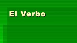 Presentación del verbo